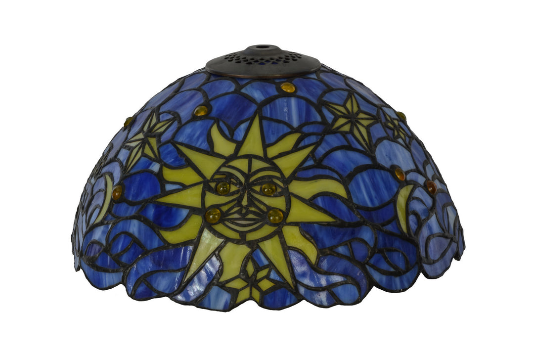 Meyda Tiffany Lighting 46479 Sun, Moon & Stars Shade Lamp Shade Bronze / Dark