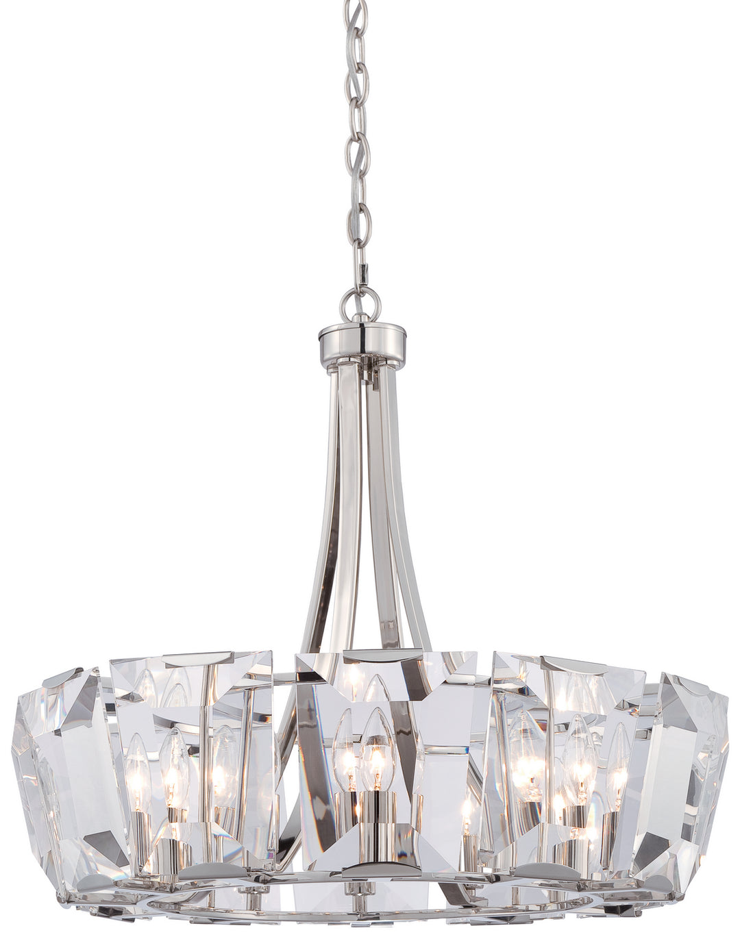 Metropolitan Castle Aurora N6982-613 Chandelier Light - Polished Nickel