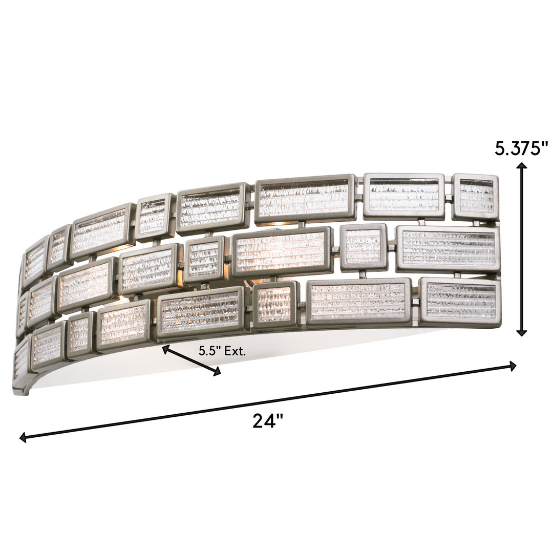 Varaluz Harlowe 255B02NB Bath Vanity Light 24 in. wide - New Bronze