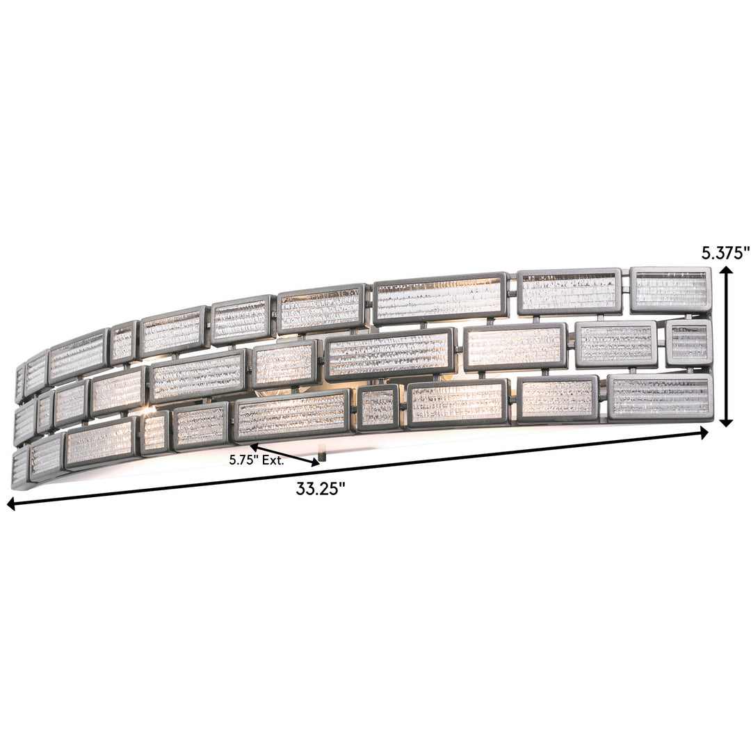 Varaluz Harlowe 255B03NB Bath Vanity Light 34 in. wide - New Bronze