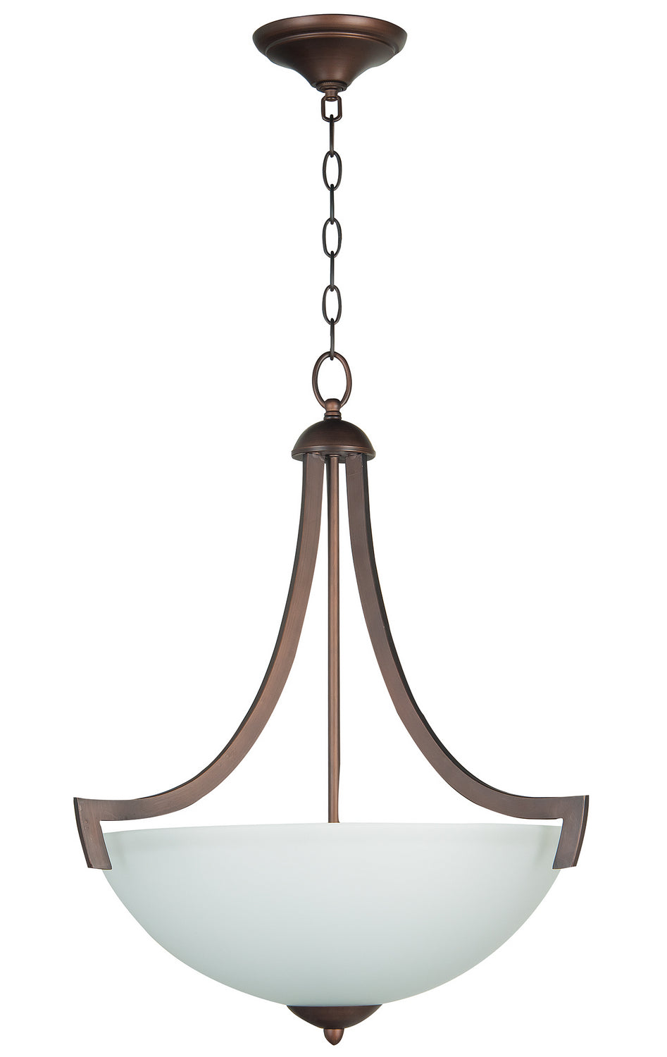 Craftmade Almeda 37743-OLB-WF Pendant Light - Oiled Bronze w/White Frost