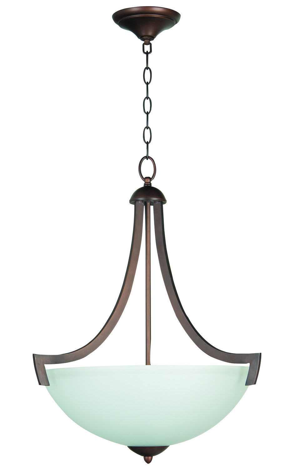 Craftmade Almeda 37743-OLB-WF Pendant Light - Oiled Bronze w/White Frost