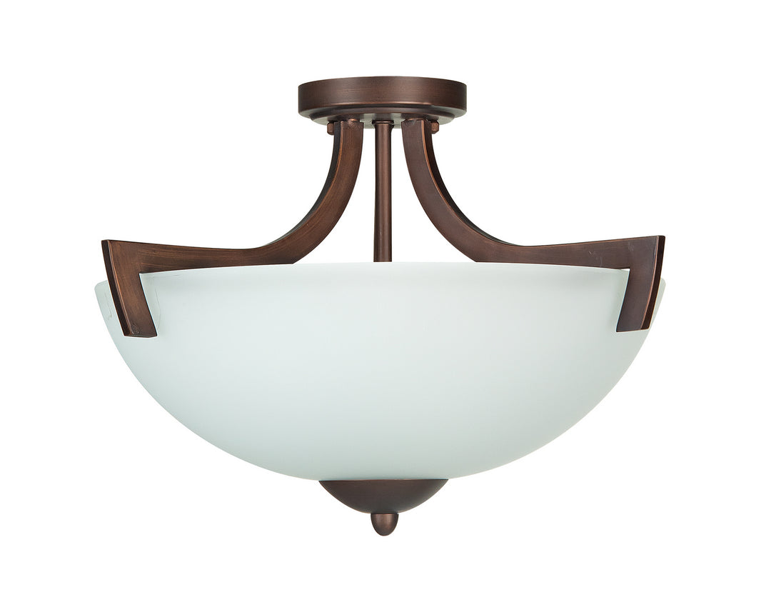 Craftmade Almeda 37753-OLB-WF Ceiling Light - Oiled Bronze w/White Frost