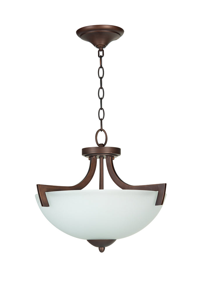 Craftmade Almeda 37753-OLB-WF Ceiling Light - Oiled Bronze w/White Frost