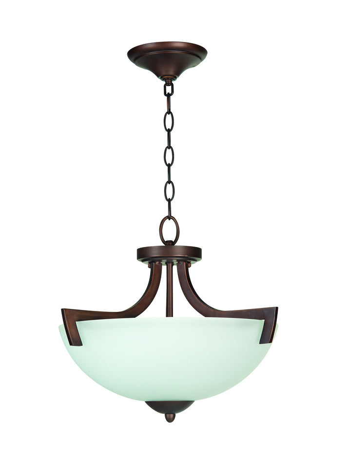 Craftmade Almeda 37753-OLB-WF Ceiling Light - Oiled Bronze w/White Frost