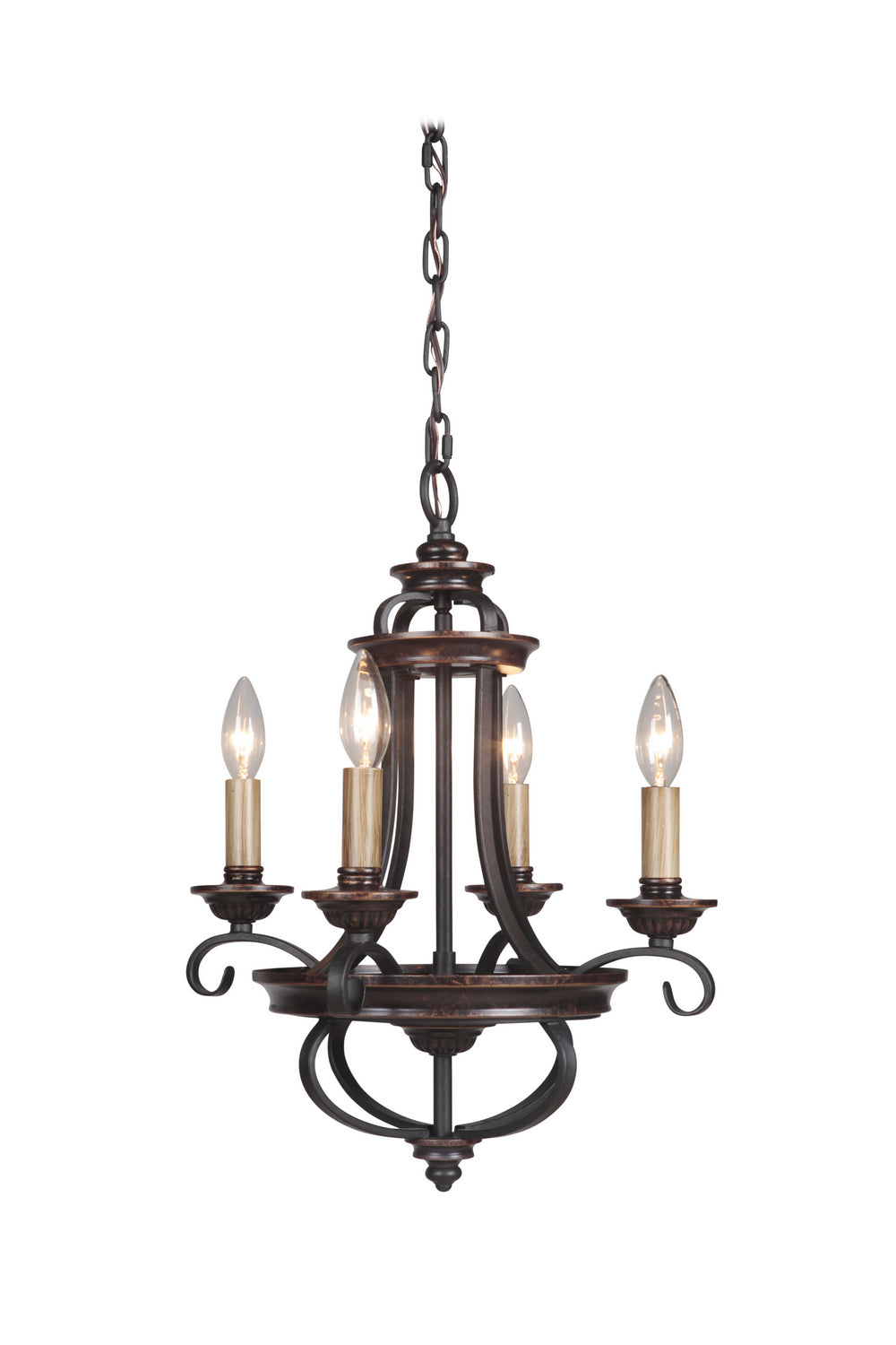 Craftmade Stafford 38724-AGTB Chandelier Light - Aged Bronze/Textured Black