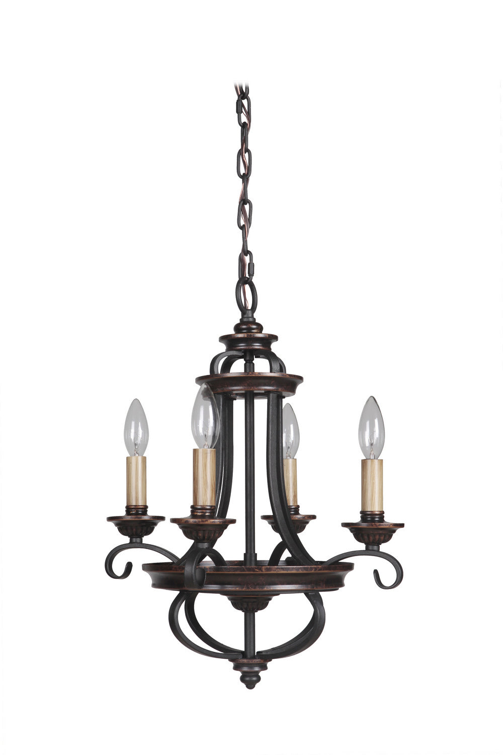 Craftmade Stafford 38724-AGTB Chandelier Light - Aged Bronze/Textured Black