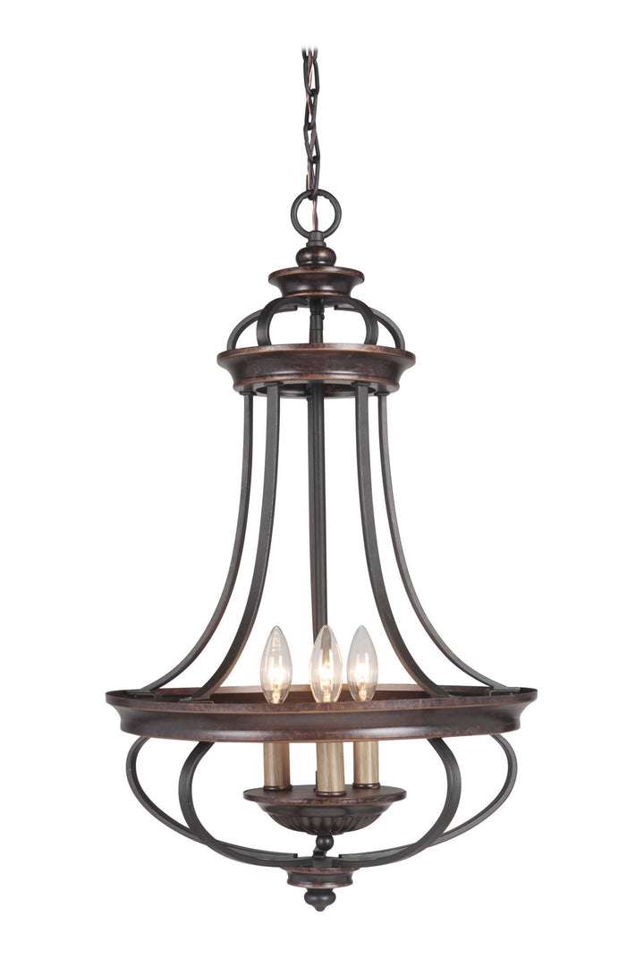 Craftmade Stafford 38733-AGTB Pendant Light - Aged Bronze/Textured Black