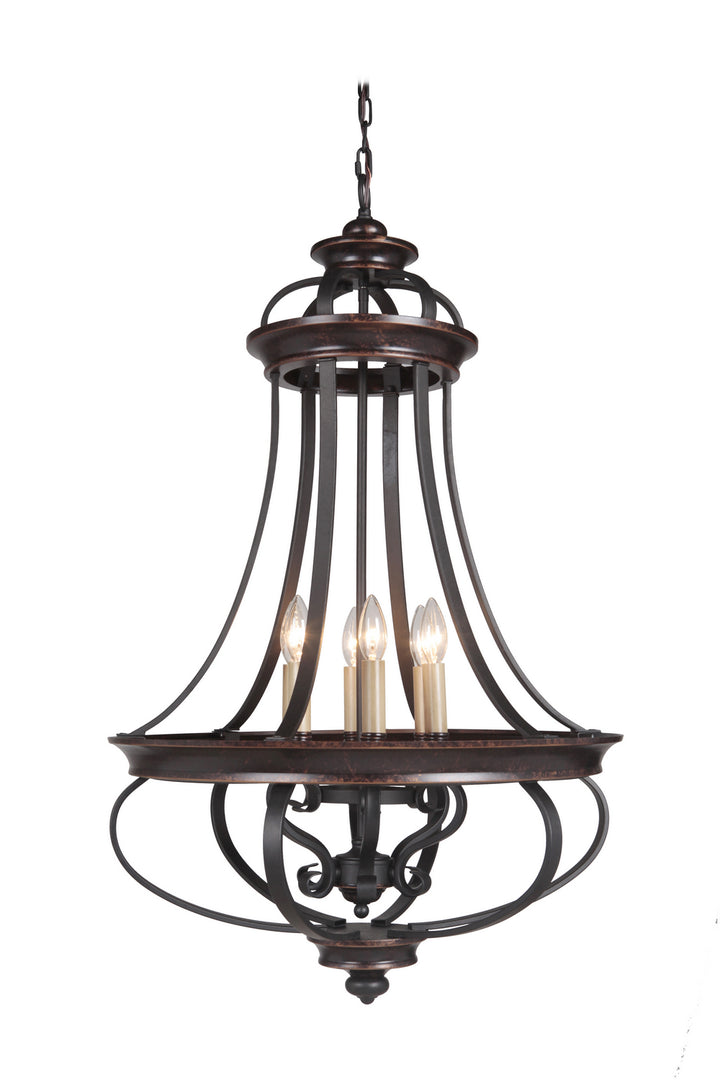 Craftmade Stafford 38736-AGTB Pendant Light - Aged Bronze/Textured Black