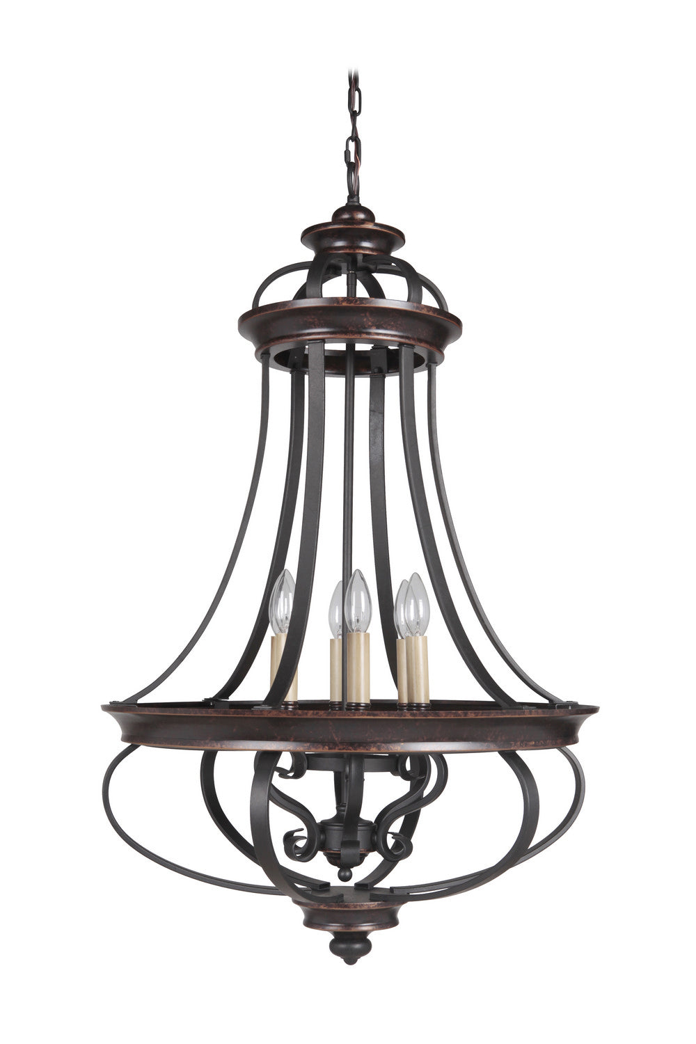 Craftmade Stafford 38736-AGTB Pendant Light - Aged Bronze/Textured Black