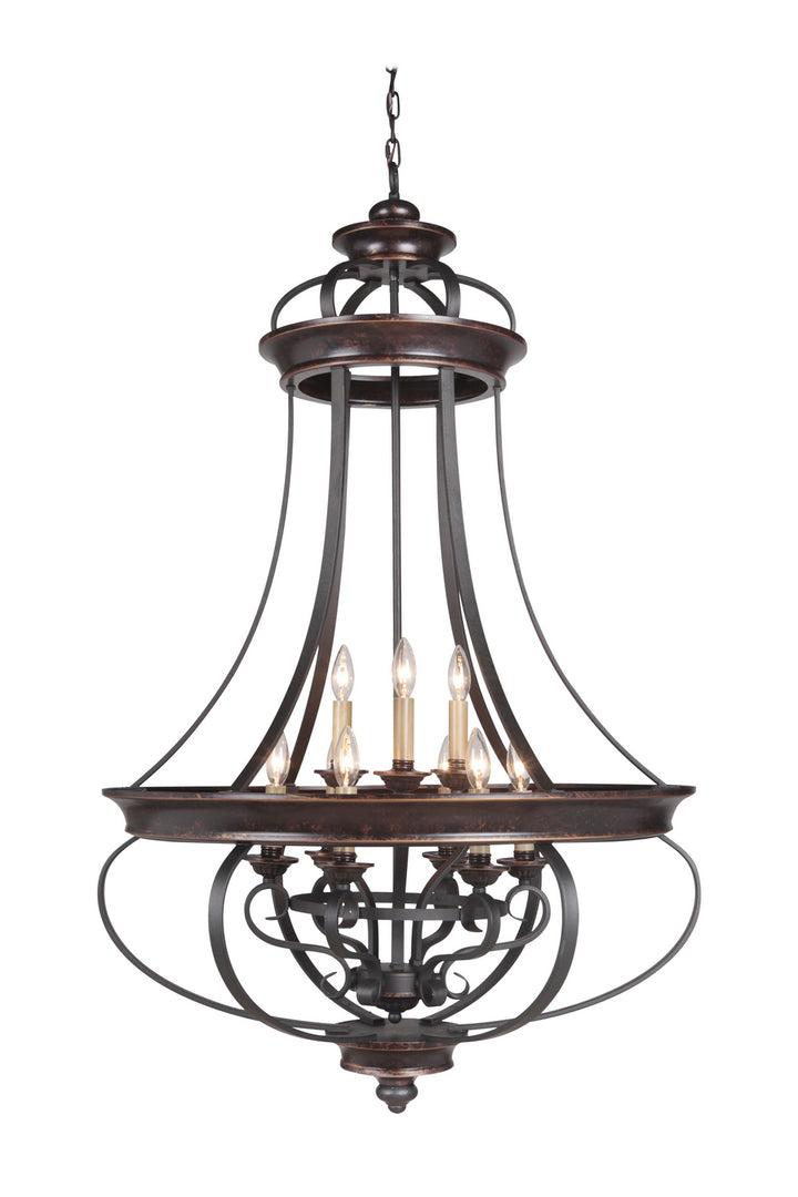 Craftmade Stafford 38739-AGTB Chandelier Light - Aged Bronze/Textured Black