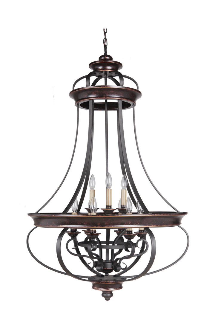 Craftmade Stafford 38739-AGTB Chandelier Light - Aged Bronze/Textured Black