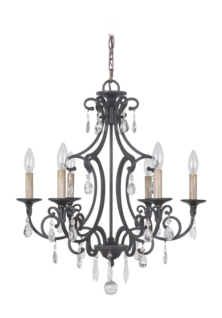 Craftmade Bentley 38926-MBK Chandelier Light - Matte Black