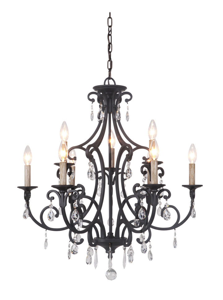 Craftmade Bentley 38929-MBK Chandelier Light - Matte Black