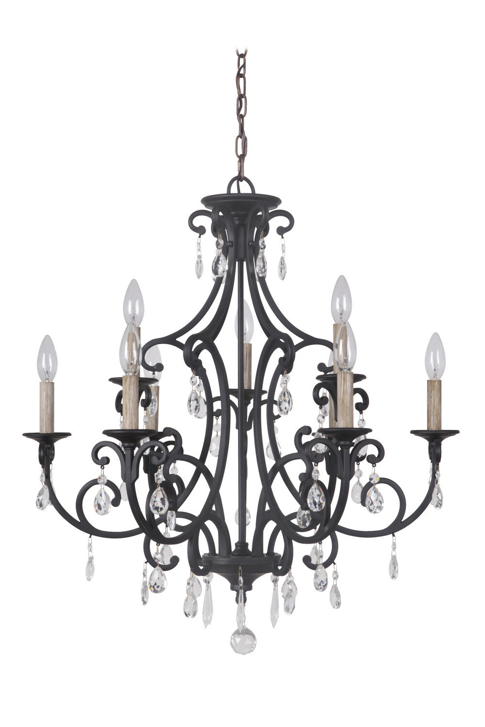 Craftmade Bentley 38929-MBK Chandelier Light - Matte Black