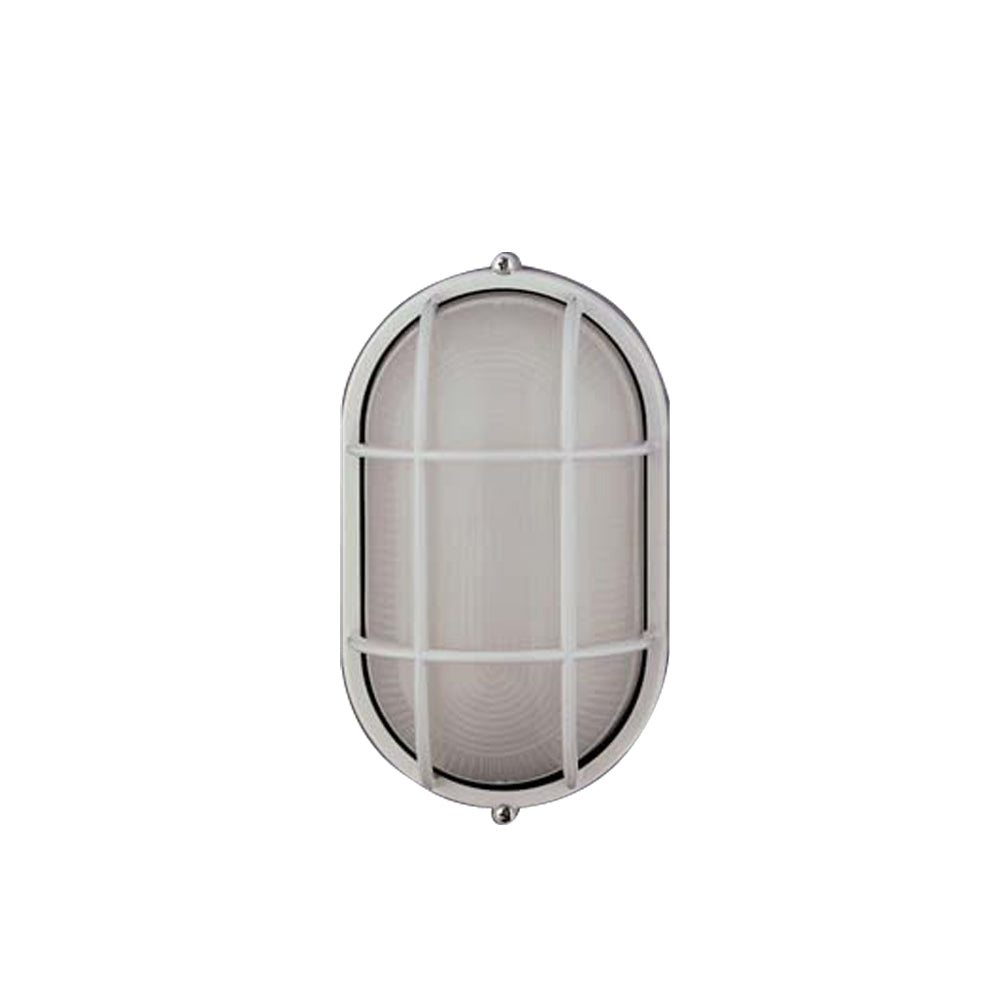 Plc Lighting 1252 WH Marine One Light Outdoor Fixture Outdoor White