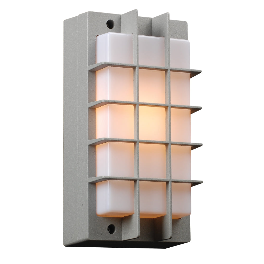 Plc Lighting 2119 SL Lorca One Light Outdoor Fixture Outdoor Pewter, Nickel, Silver