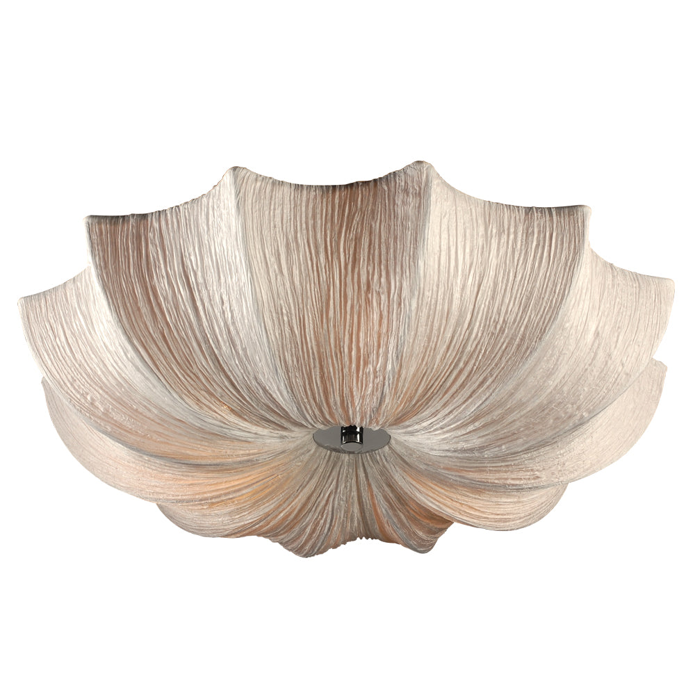 PLC Casa 73064 IVORY Ceiling Light - Polished Chrome