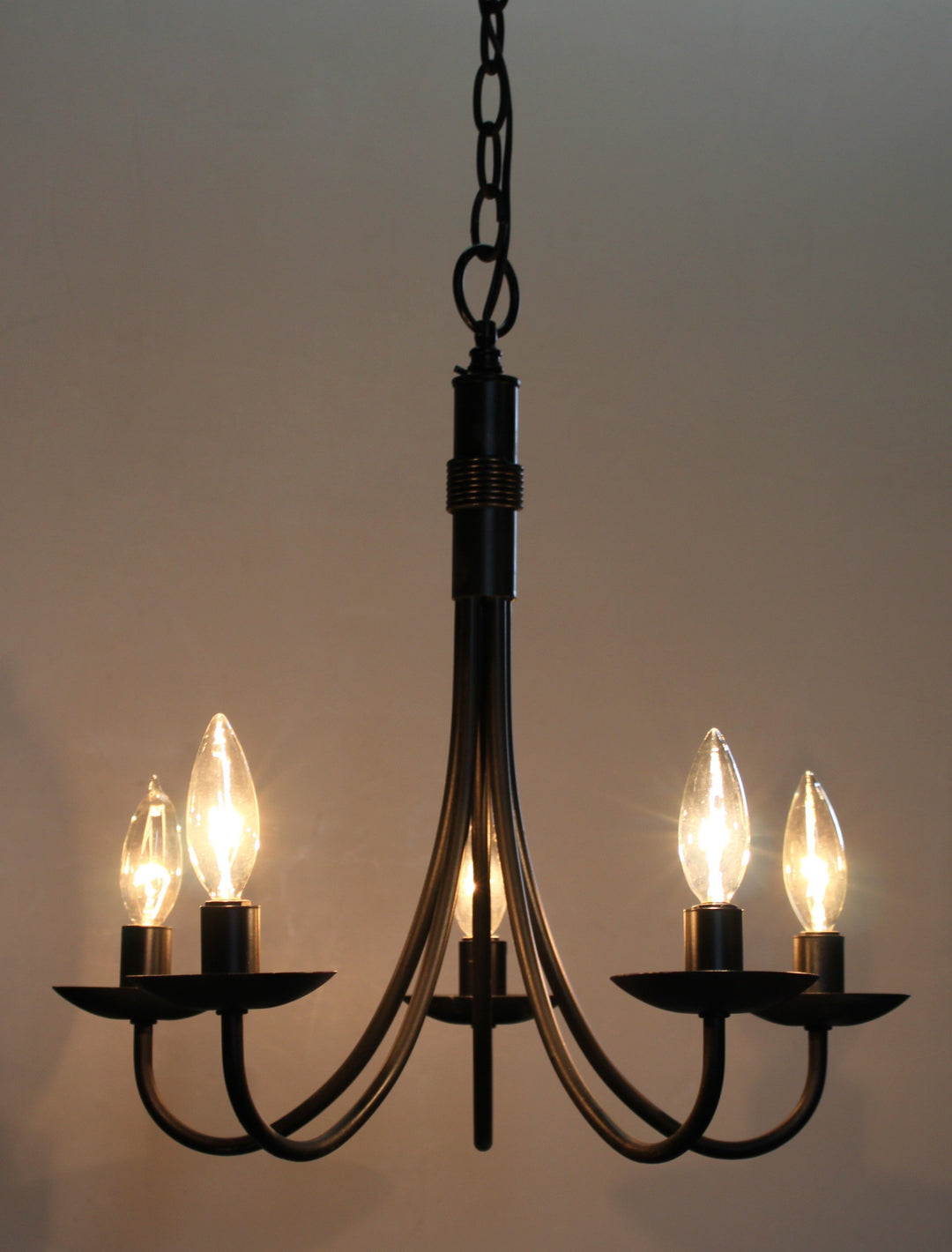 Artcraft Wrought Iron AC1785EB Chandelier Light - Black