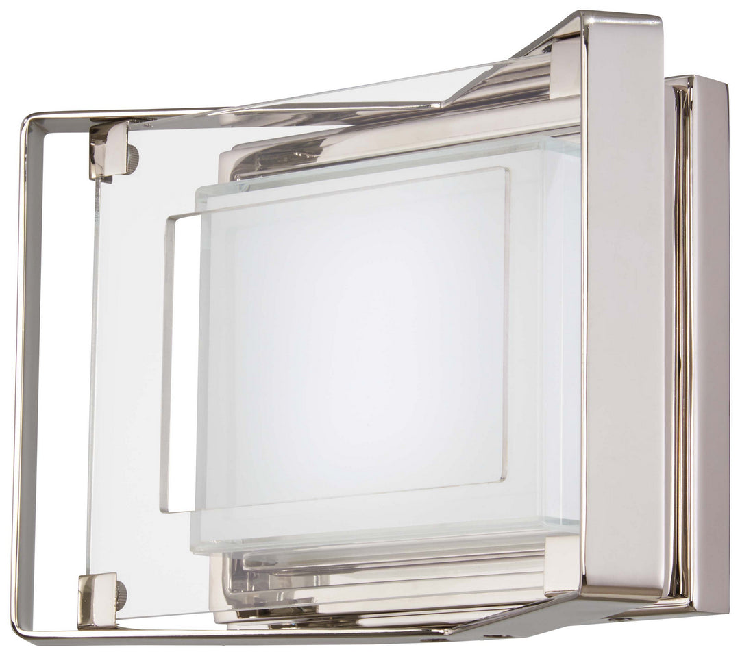 George Kovacs Crystal Clear P1181-613-L Wall Light - Polished Nickel