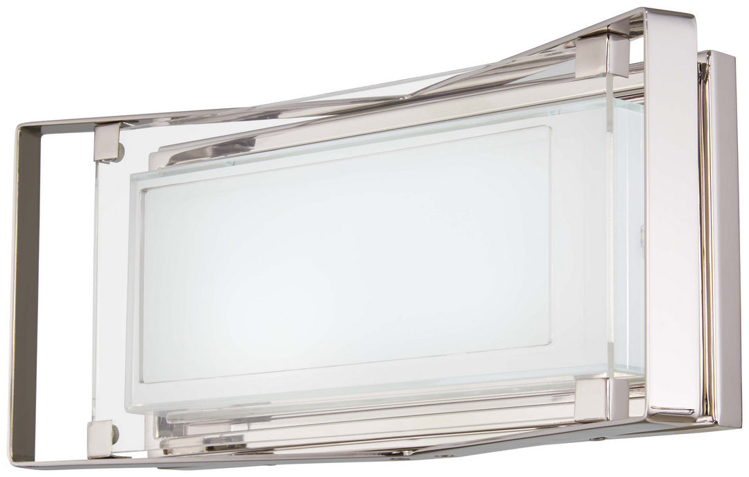 George Kovacs Crystal Clear P1182-613-L Bath Vanity Light 16 in. wide - Polished Nickel