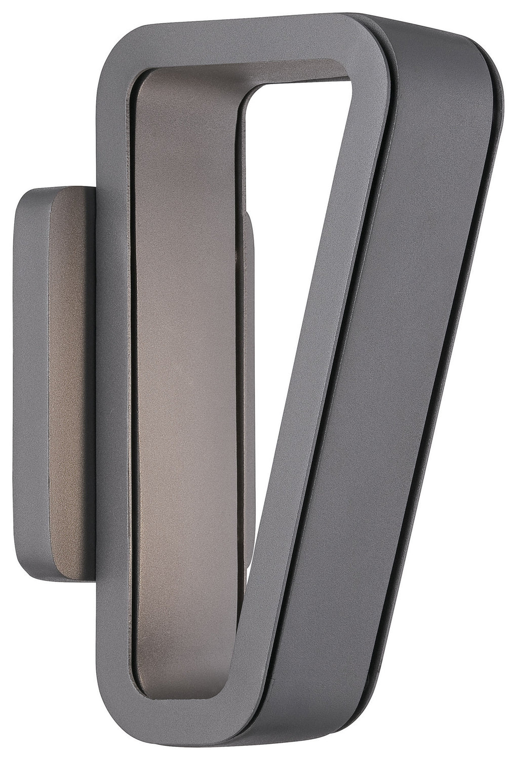 George Kovacs Lighting P1224-297-L Pediment Led Wall Sconce Outdoor Pewter, Nickel, Silver
