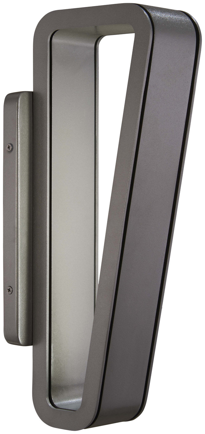 George Kovacs Lighting P1225-297-L Pediment Led Wall Sconce Outdoor Pewter, Nickel, Silver