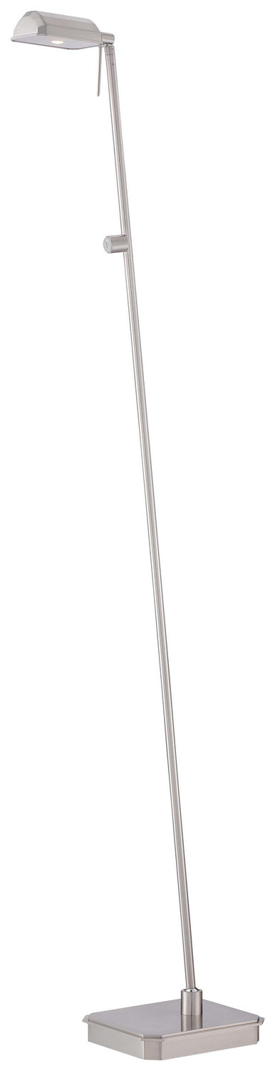 George Kovacs Lighting P4344-084 George's Reading Room Led Floor Lamp Lamp Pewter, Nickel, Silver