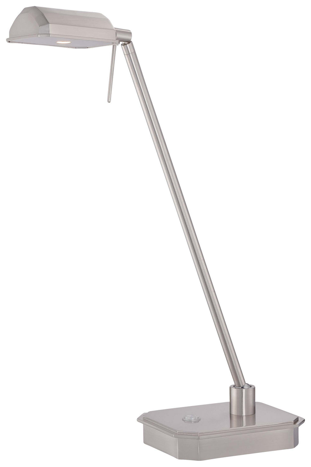 George Kovacs Lighting P4346-084 George's Reading Room Led Table Lamp Lamp Pewter, Nickel, Silver