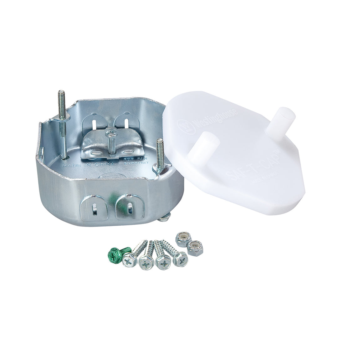 Westinghouse Lighting 0102000  Saf-T-Box Fan Pewter, Nickel, Silver