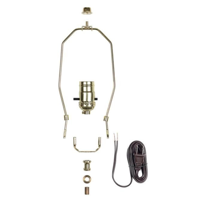 Westinghouse Lighting 7026900  Make-A-Lamp Kit Home Decor Brass-Plated