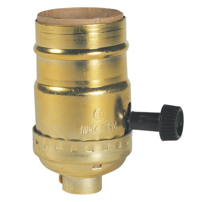 Westinghouse Lighting 7042100  Turn-Knob Socket Home Decor Brass-Plated