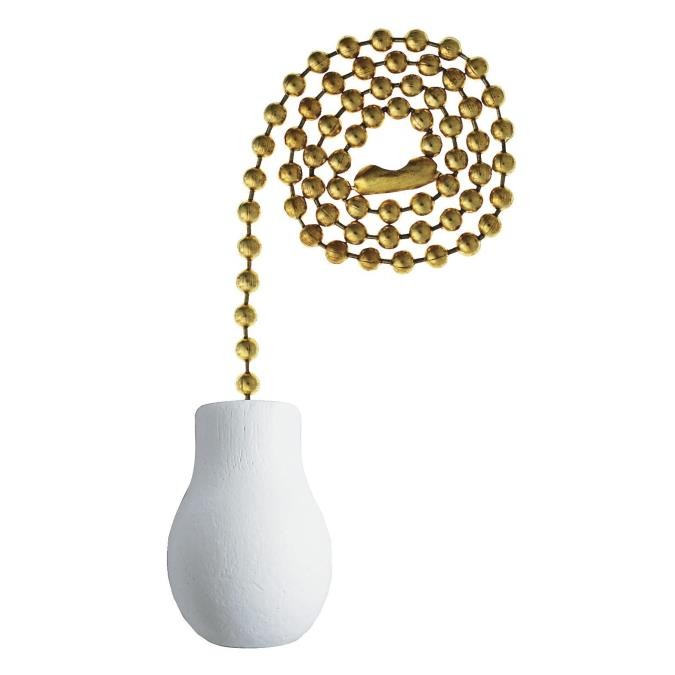 Westinghouse Lighting 7701400  Pull Chain Fan Polished Brass