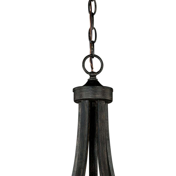 Vaxcel Halifax H0135 Chandelier Light - Black Walnut