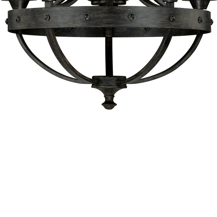 Vaxcel Halifax H0135 Chandelier Light - Black Walnut