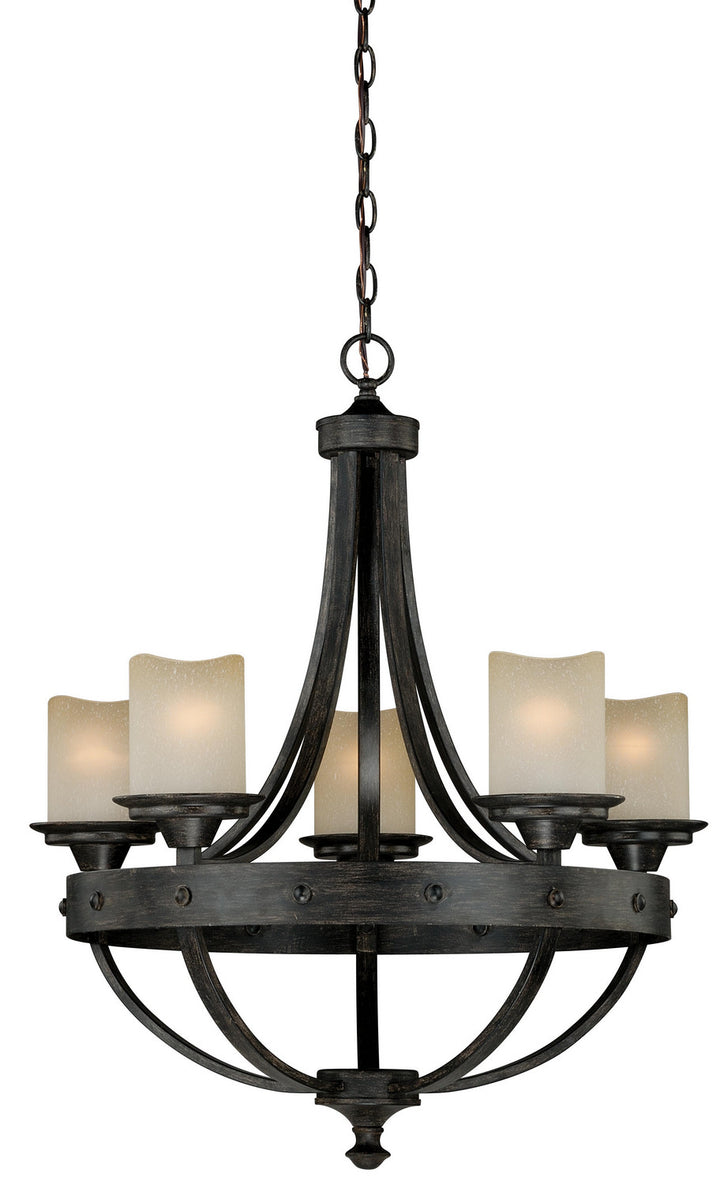 Vaxcel Halifax H0135 Chandelier Light - Black Walnut