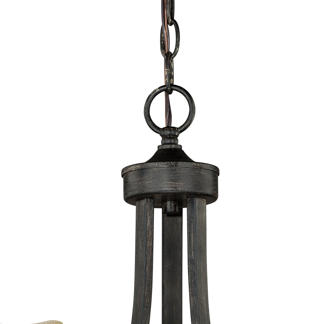 Vaxcel Halifax H0136 Chandelier Light - Black Walnut