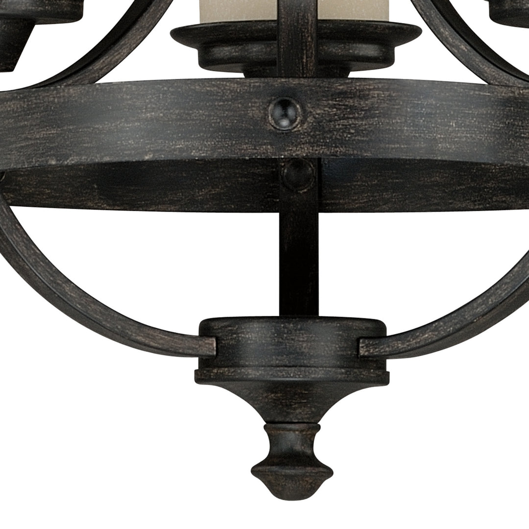 Vaxcel Halifax H0136 Chandelier Light - Black Walnut