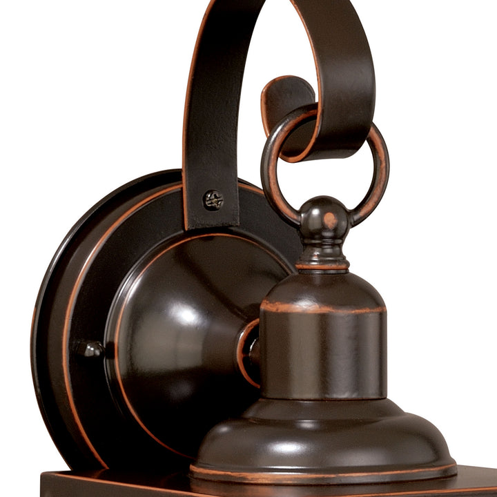 Vaxcel Lighting T0110 Trail One Light Outdoor Wall Mount Outdoor Bronze / Dark