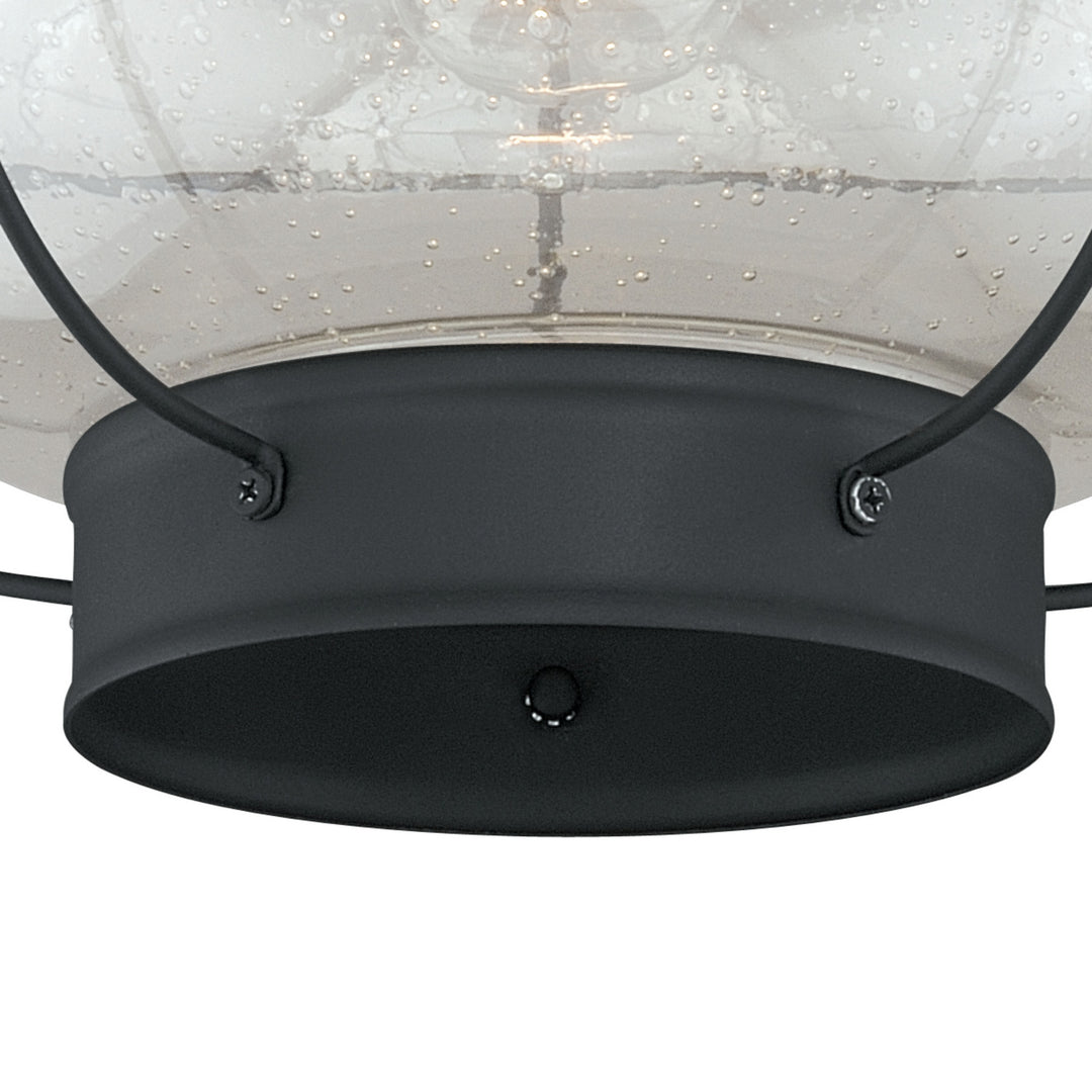 Vaxcel Lighting T0144 Chatham One Light Outdoor Semi Flush Mount Outdoor Black