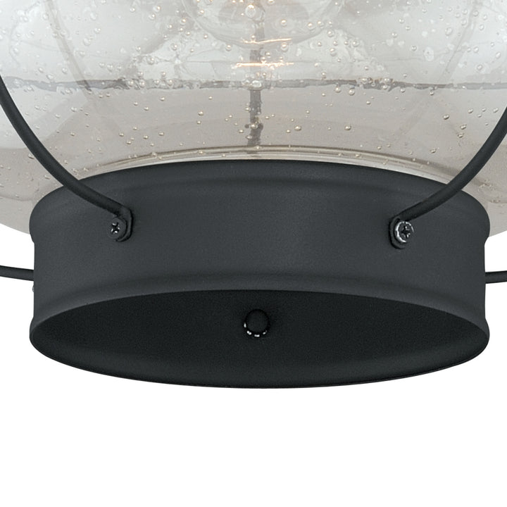 Vaxcel Lighting T0144 Chatham One Light Outdoor Semi Flush Mount Outdoor Black