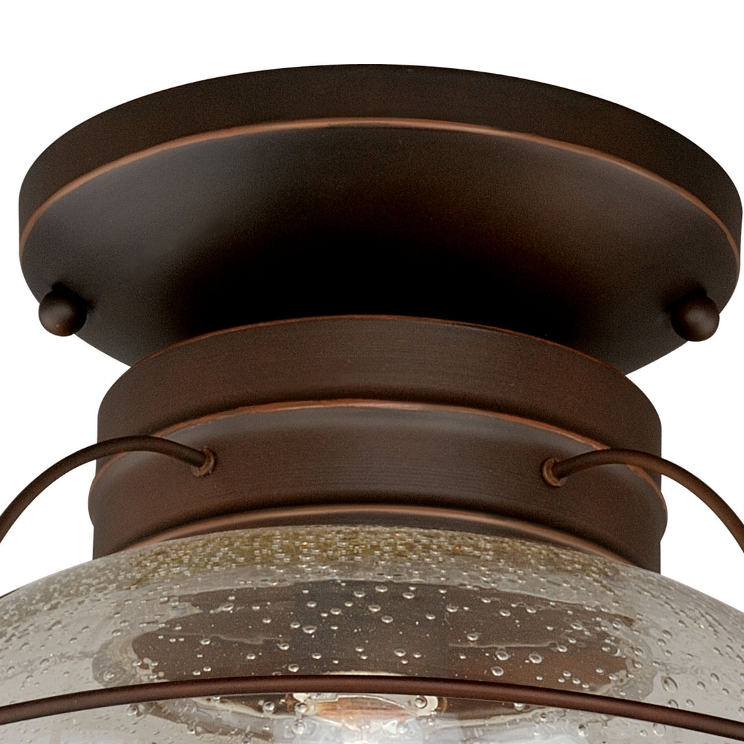 Vaxcel Lighting T0145 Chatham One Light Outdoor Semi Flush Mount Outdoor Bronze / Dark
