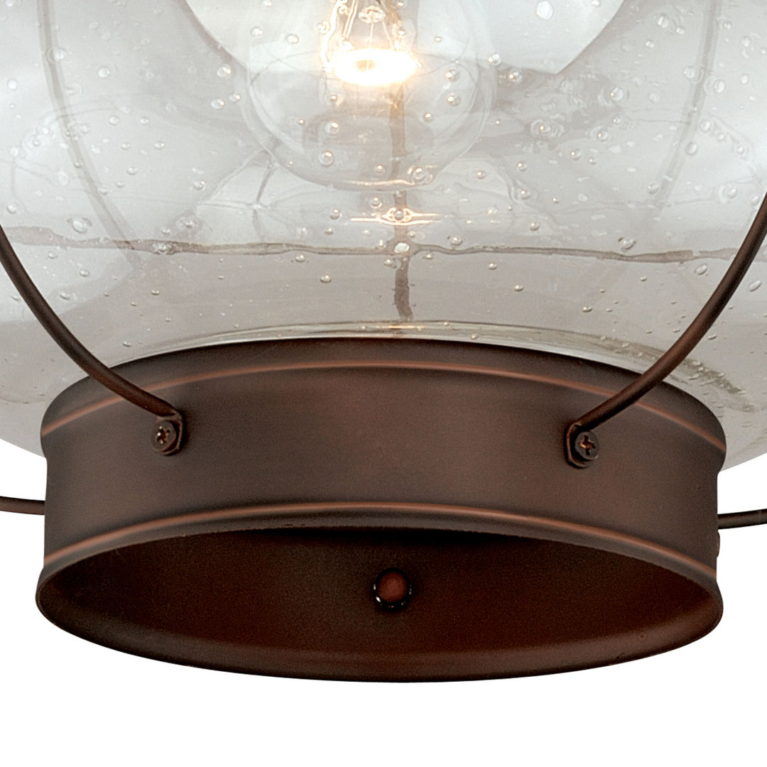 Vaxcel Lighting T0145 Chatham One Light Outdoor Semi Flush Mount Outdoor Bronze / Dark