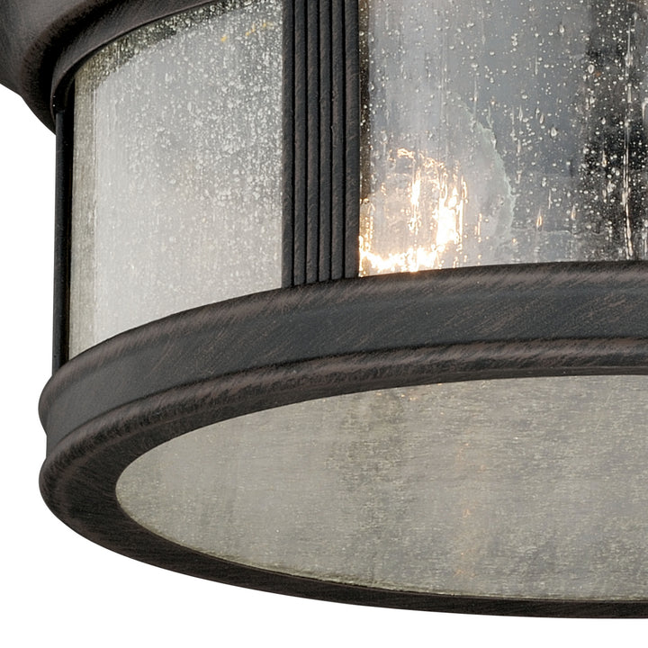 Vaxcel Lighting T0155 Hanover Two Light Outdoor Flush Mount Outdoor Bronze / Dark