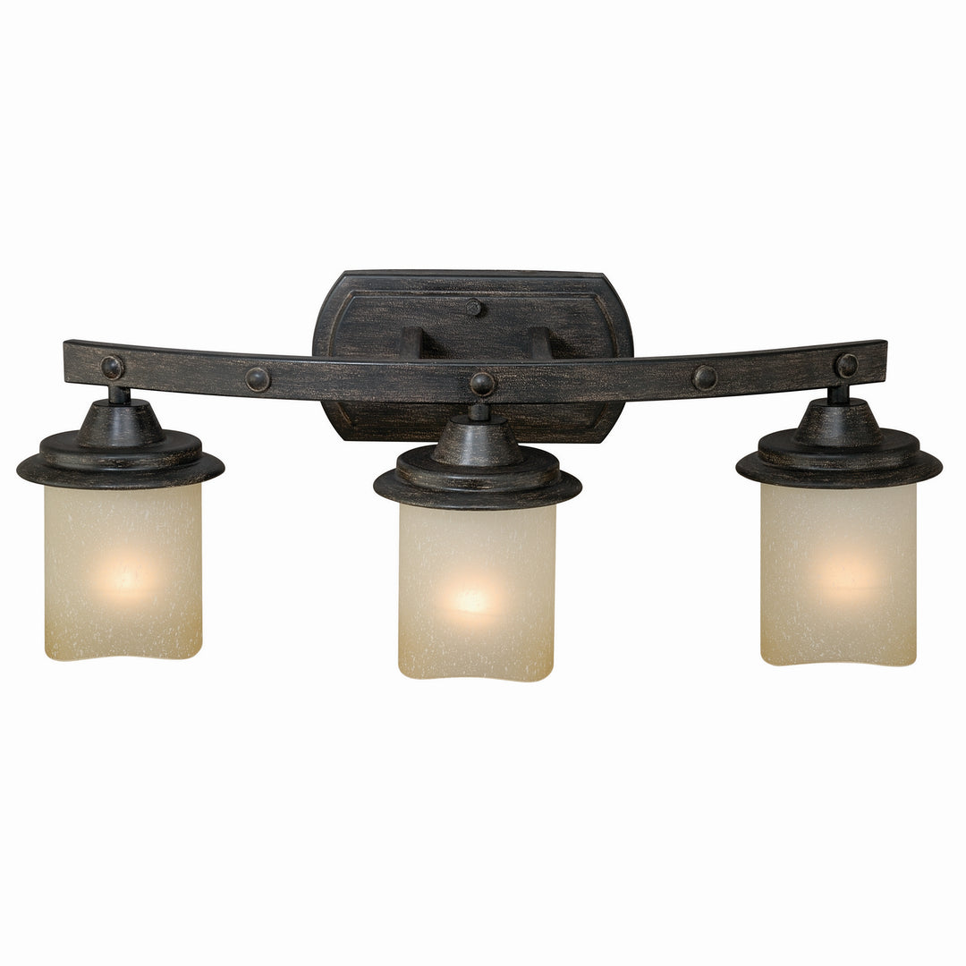 Vaxcel Halifax W0147 Bath Vanity Light 23 in. wide - Black Walnut