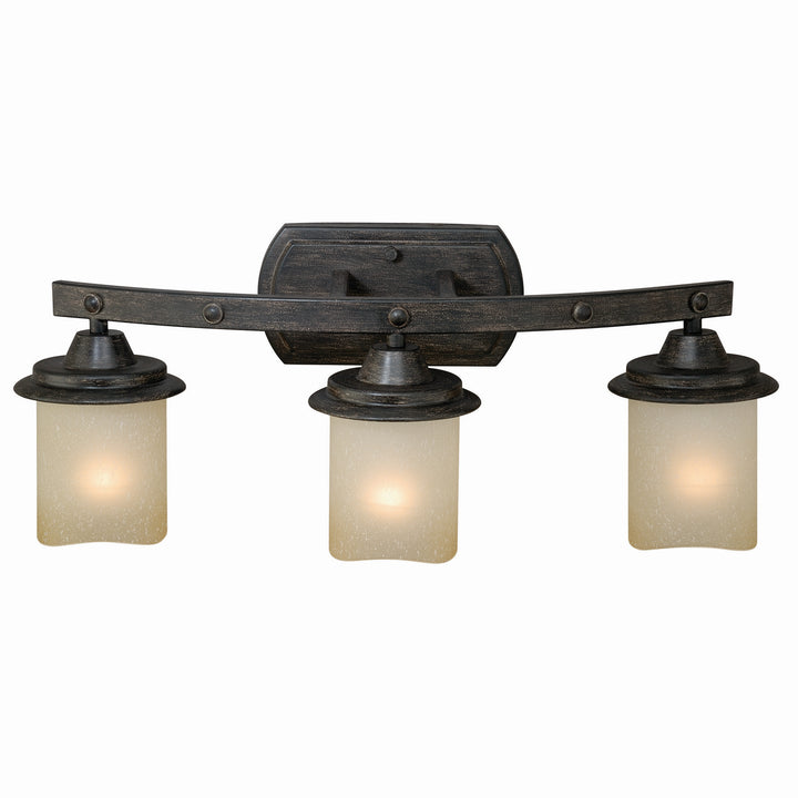 Vaxcel Halifax W0147 Bath Vanity Light 23 in. wide - Black Walnut