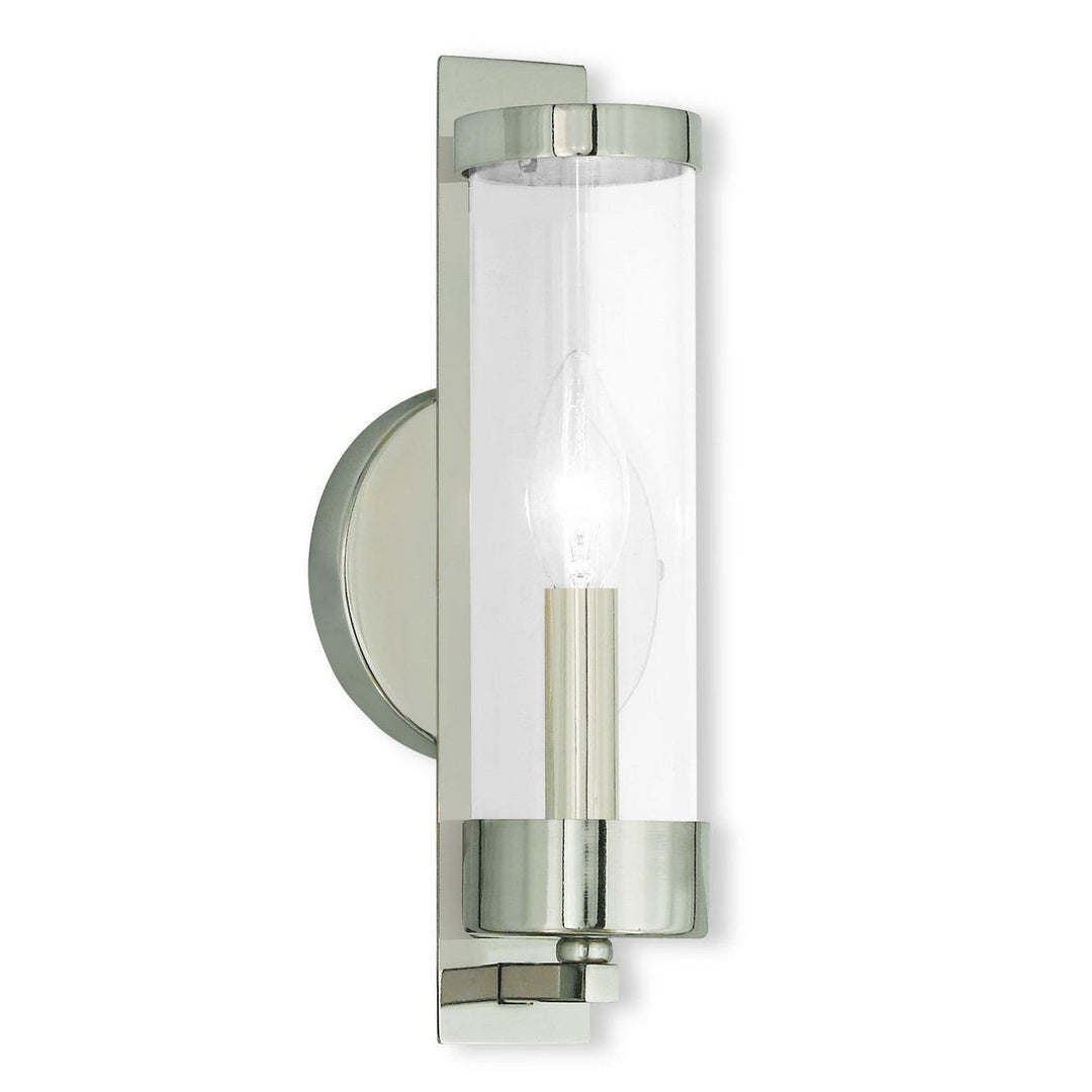 Livex Castleton 10141-35 Wall Sconce Light - Polished Nickel