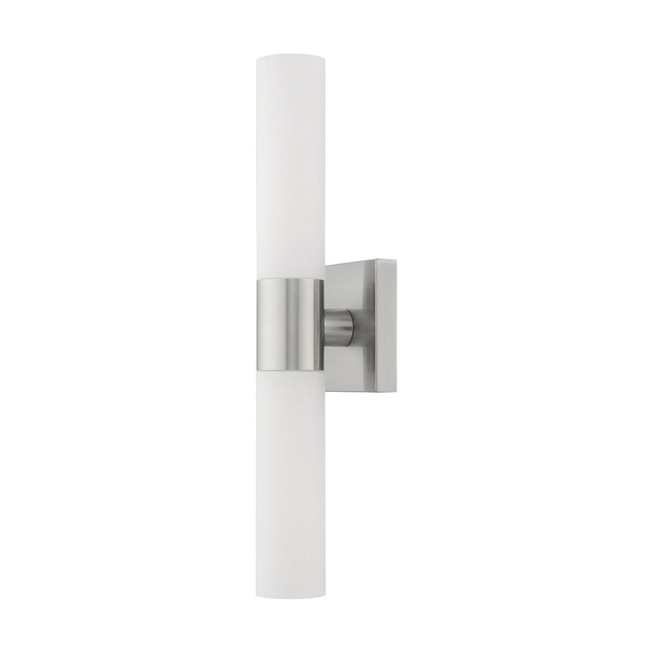 Livex Aero 10102-91 Bath Vanity Light 5 in. wide - Brushed Nickel