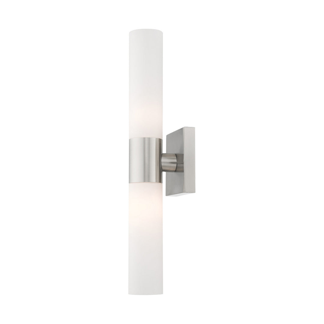 Livex Aero 10102-91 Bath Vanity Light 5 in. wide - Brushed Nickel