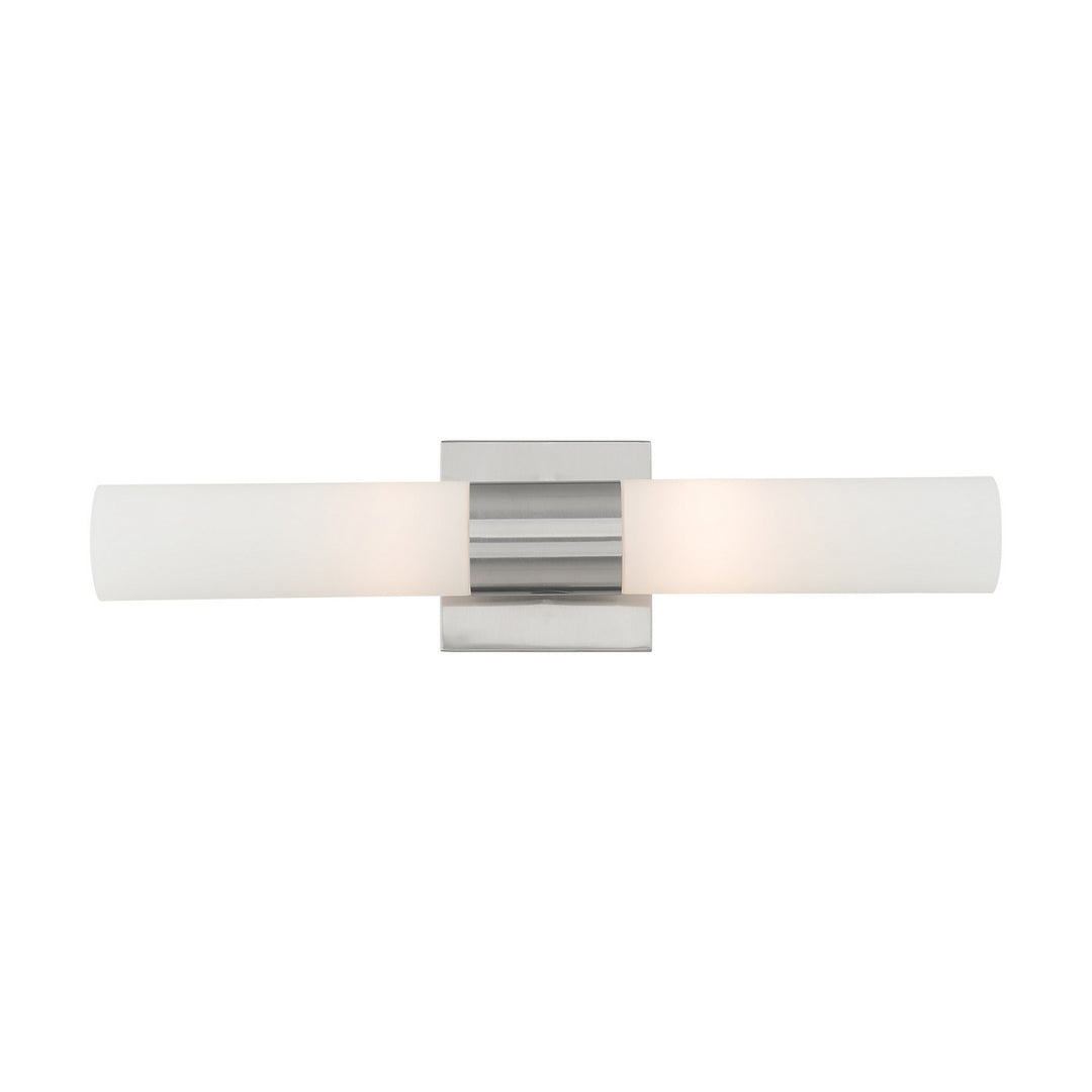 Livex Aero 10102-91 Bath Vanity Light 5 in. wide - Brushed Nickel